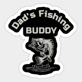 Dad Fishing Buddy Fathers Day Sticker